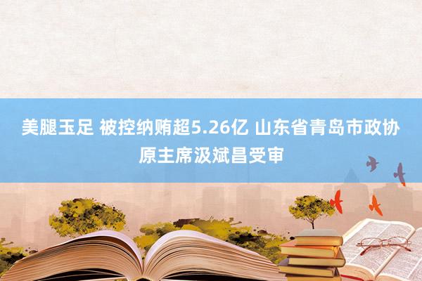 美腿玉足 被控纳贿超5.26亿 山东省青岛市政协原主席汲斌昌受审
