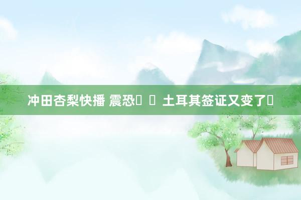 冲田杏梨快播 震恐❗❗土耳其签证又变了❓