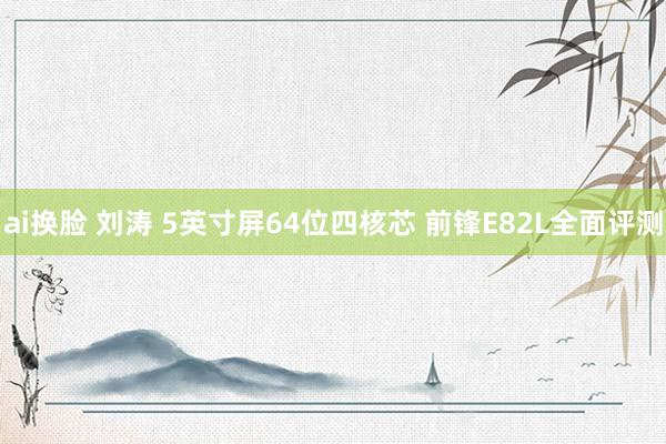 ai换脸 刘涛 5英寸屏64位四核芯 前锋E82L全面评测