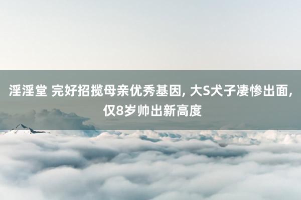淫淫堂 完好招揽母亲优秀基因, 大S犬子凄惨出面, 仅8岁帅出新高度
