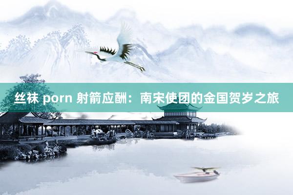丝袜 porn 射箭应酬：南宋使团的金国贺岁之旅