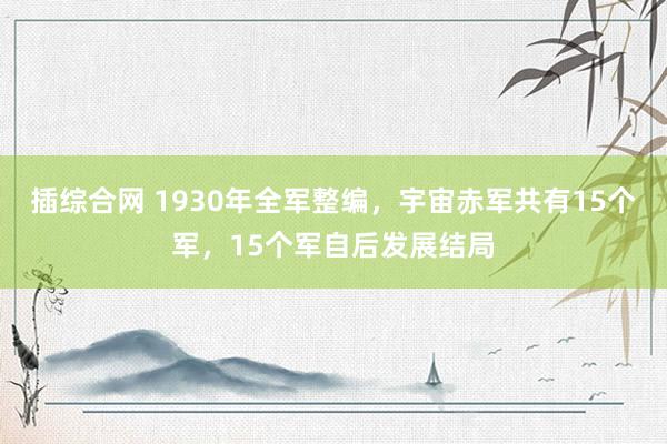 插综合网 1930年全军整编，宇宙赤军共有15个军，15个军自后发展结局